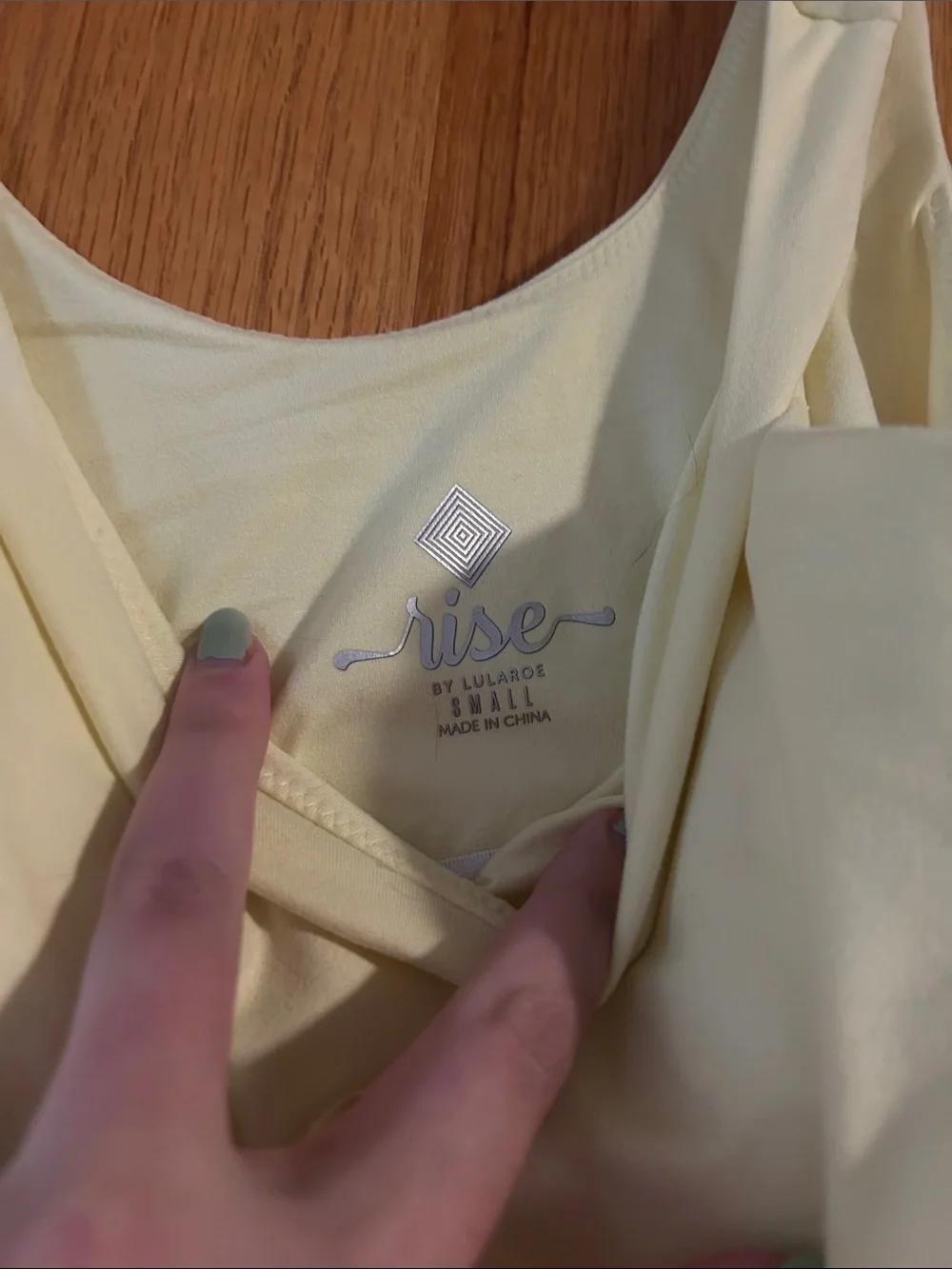 LuLaRoe Rise Butter Yellow Sports Bra | Size Small